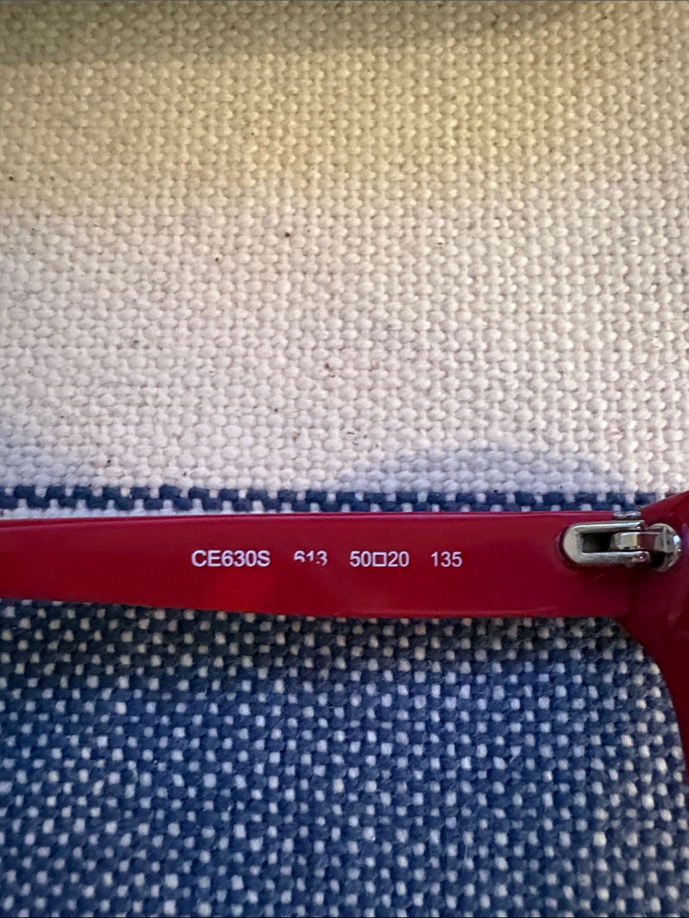 Chloe Red Rounded Cat-Eye Sunglasses - Picture 3 of 9